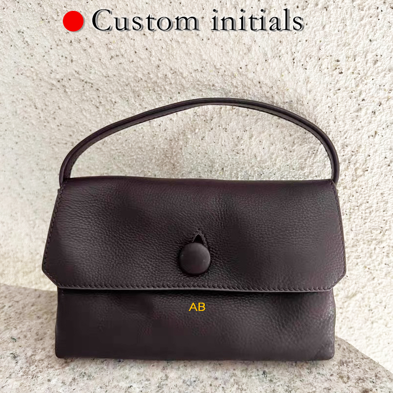 Luxury Bags For Women - Custom Initials Genuine Leather Mini The