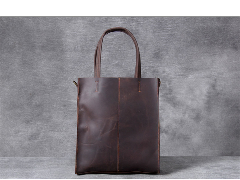 Vintage genuine leather men ha - Luxury Bags For Laptop ulasan dan harga