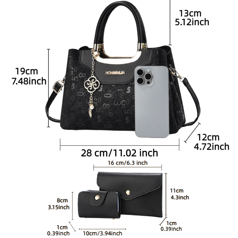 3-piece Fashion Women's Handba - Luxury Bags For Women ulasan dan harga