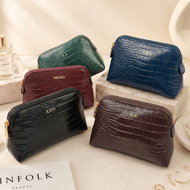 Luxury Crocodile Leather Patte - Luxury Ziploc Bags ulasan dan harga