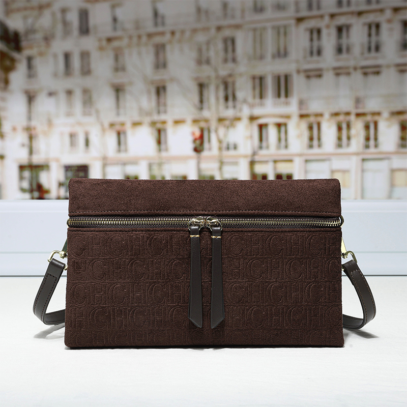 CH Monogram Embossed Suede Cro - Luxury Ziploc Bags ulasan dan harga