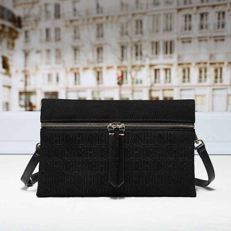 CH Monogram Embossed Suede Cro - Luxury Ziploc Bags ulasan dan harga