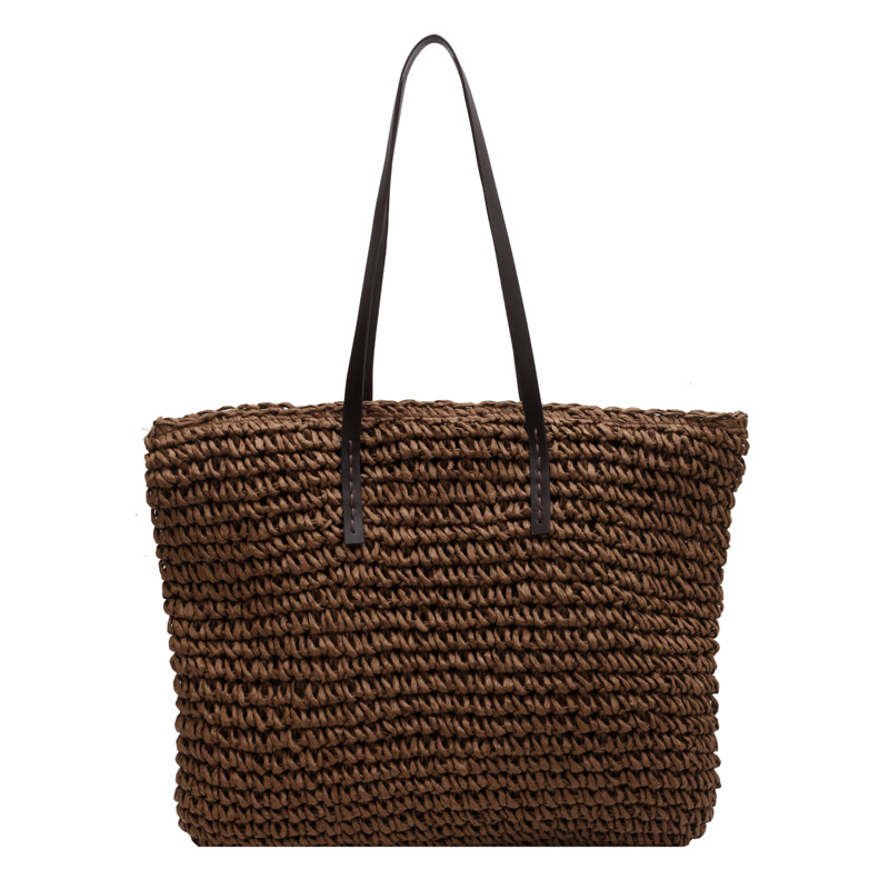Straw Woven Tote Bags Casual L - Luxury Bags Shopping ulasan dan harga