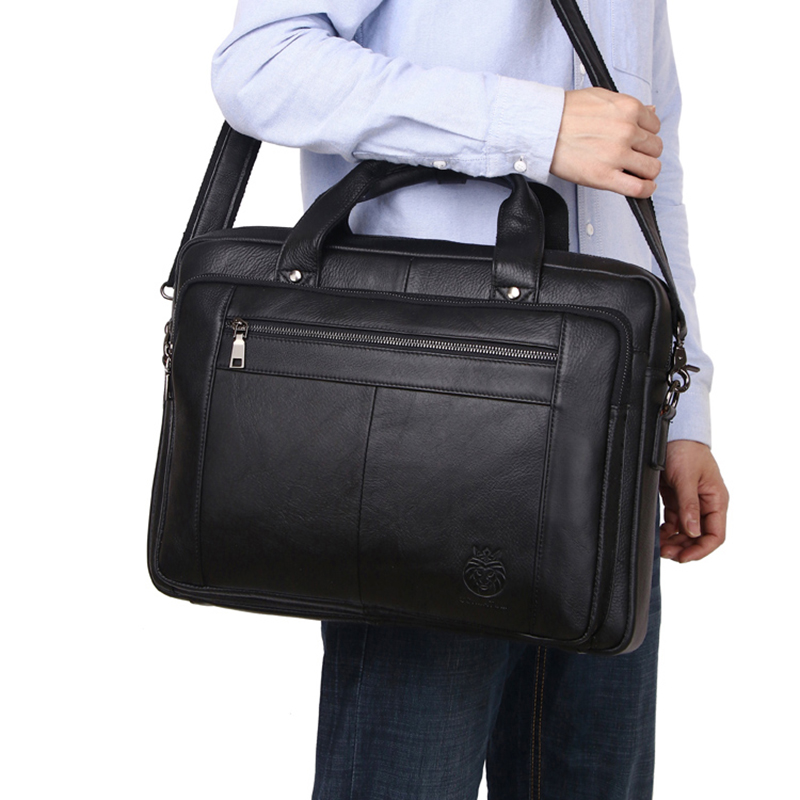 SCHLATUM Genuine Leather Bussi - Luxury Bags For Laptop ulasan dan harga