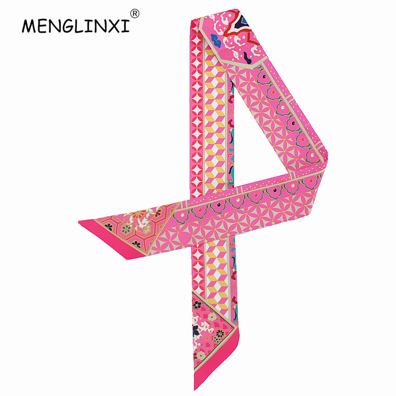 New Geometric Floral Print Sil - Luxury Bags Shopping ulasan dan harga