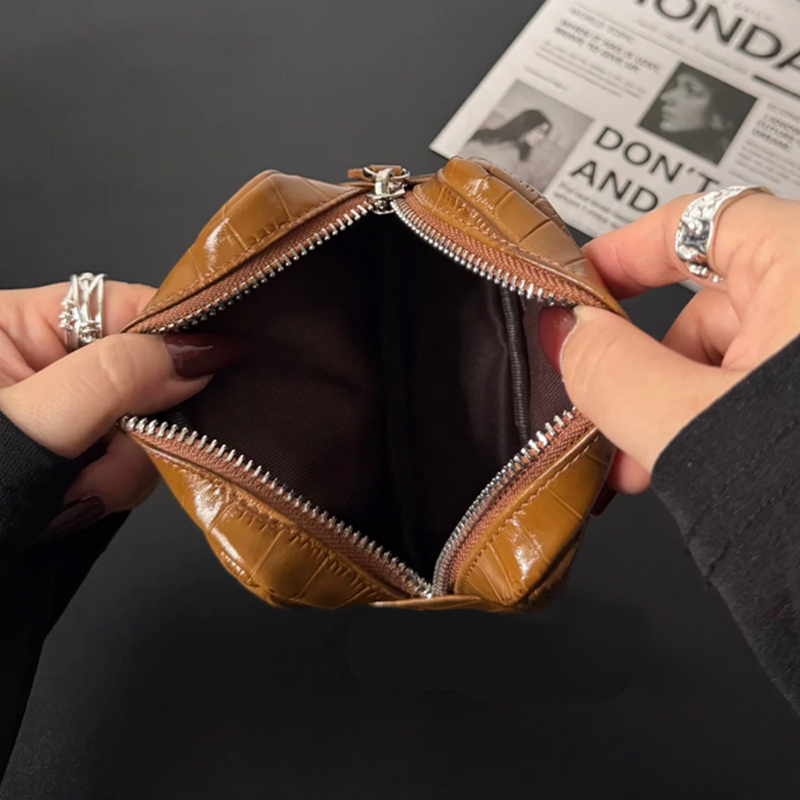 Luxury Genuine Leather Zip Coi - Luxury Ziploc Bags ulasan dan harga
