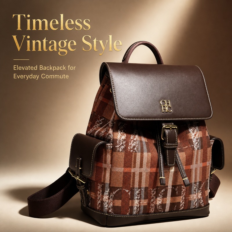 CHHC Fashion Color Block Backp - Luxury Bags For Women ulasan dan harga