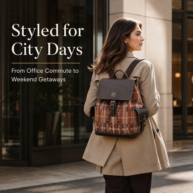 CHHC Fashion Color Block Backp - Luxury Bags For Women ulasan dan harga