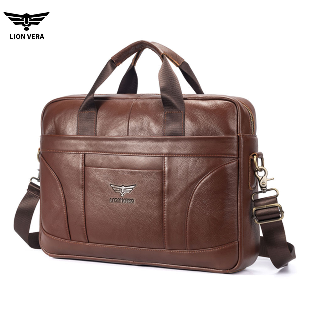 LION VERA Genuine Leather Buss - Luxury Bags For Laptop ulasan dan harga