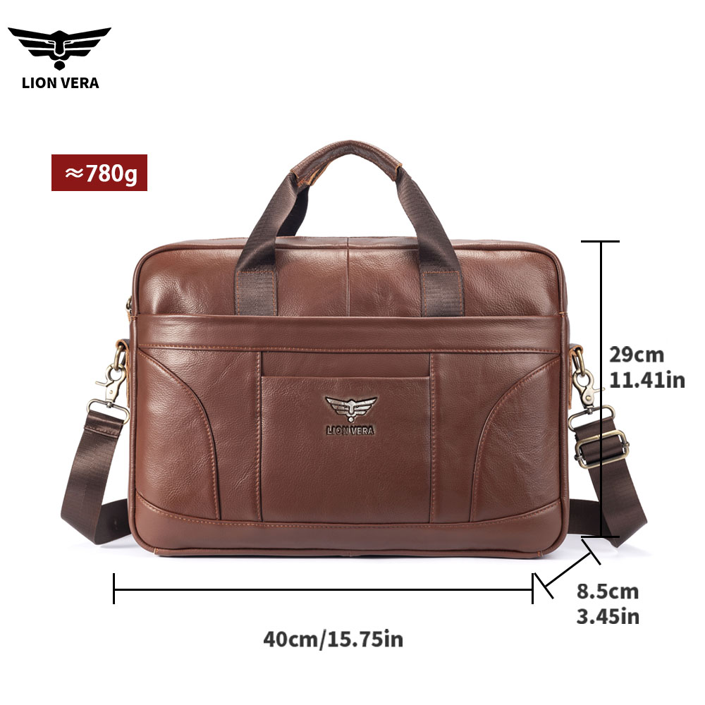LION VERA Genuine Leather Buss - Luxury Bags For Laptop ulasan dan harga