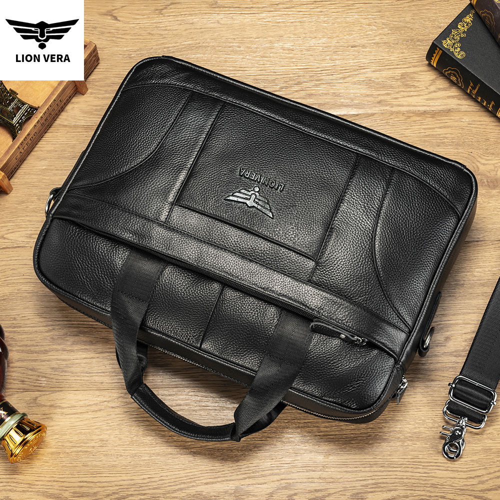 LION VERA Genuine Leather Buss - Luxury Bags For Laptop ulasan dan harga