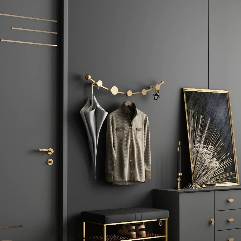Light Luxury Wall Mounted Coat - Luxury Bags Entry ulasan dan harga