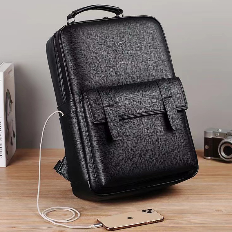 Men's luxury leather backpack  - Luxury Bags For Laptop ulasan dan harga