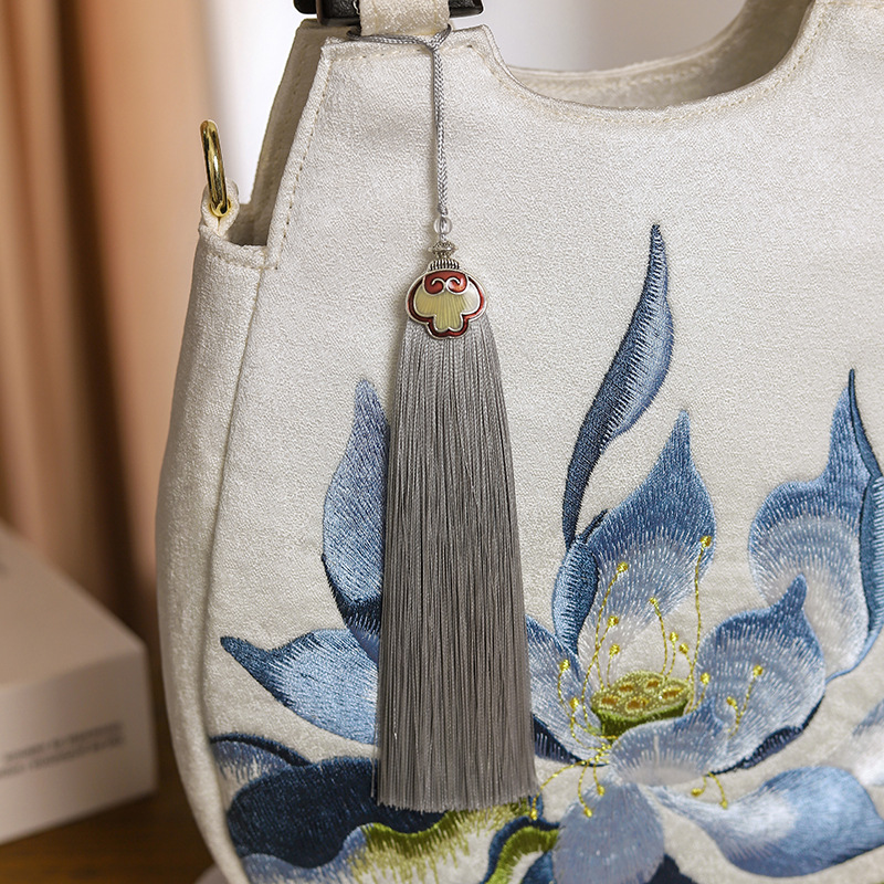 Women Retro Chic Floral Embroi - Luxury Bags Medium Size ulasan dan harga