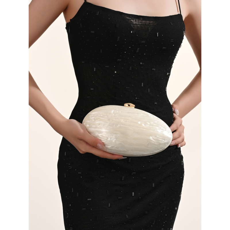 Fashion Acrylic Shell Clutch E - Luxury Bags Medium Size ulasan dan harga